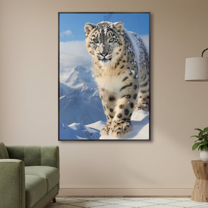 Single Picture Frame LED Illuminated Wall Art Wall Art on Glass / Aluminium, 85 cm H x 61 cm W