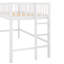 Lit mezzanine simple de taille simple avec échelle et glissade, parfait pour s'amuser et économiser de l'espace dans les chambres-861347990