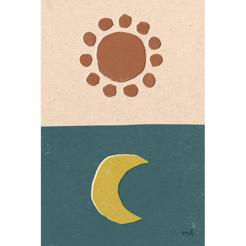New Day I by Moira Chocolate - Wrapped Canvas Painting, 46cm H x 30cm W