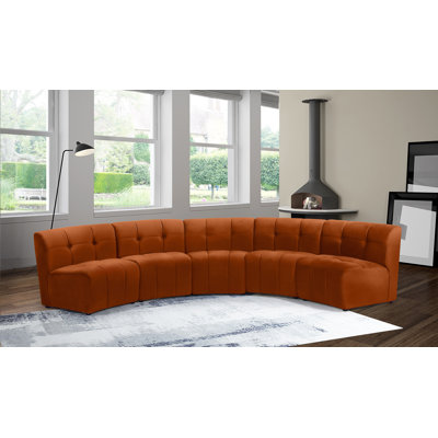 Jedson 5 - Piece Velvet Sectional