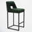 26" Upholstered Counter Barstool With Low Back And Metal Frame Modern Kitchen Island Seating-1562670585