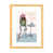 Toile avec cadre en bois beige est en rupture de stock