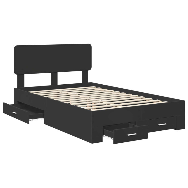 Bed, Black, Double (4'6)