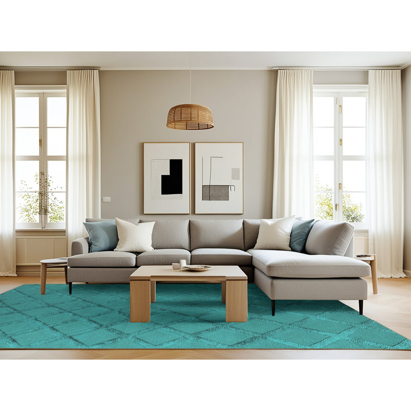 Tapis tissé à la machine Midgett, Rond 3 pi