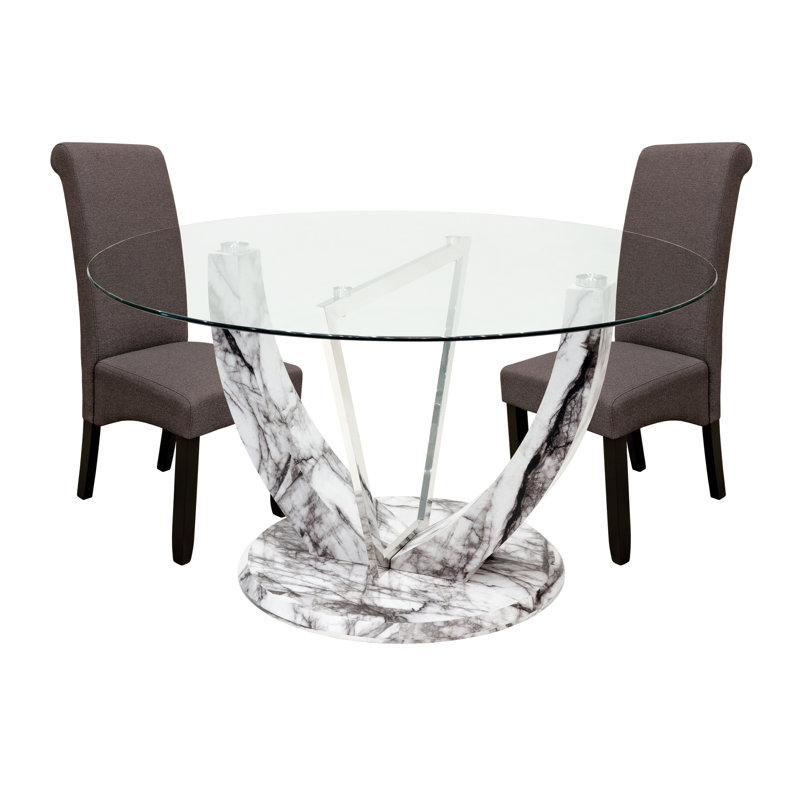Kipp 4 - Person Dining Set, Brown