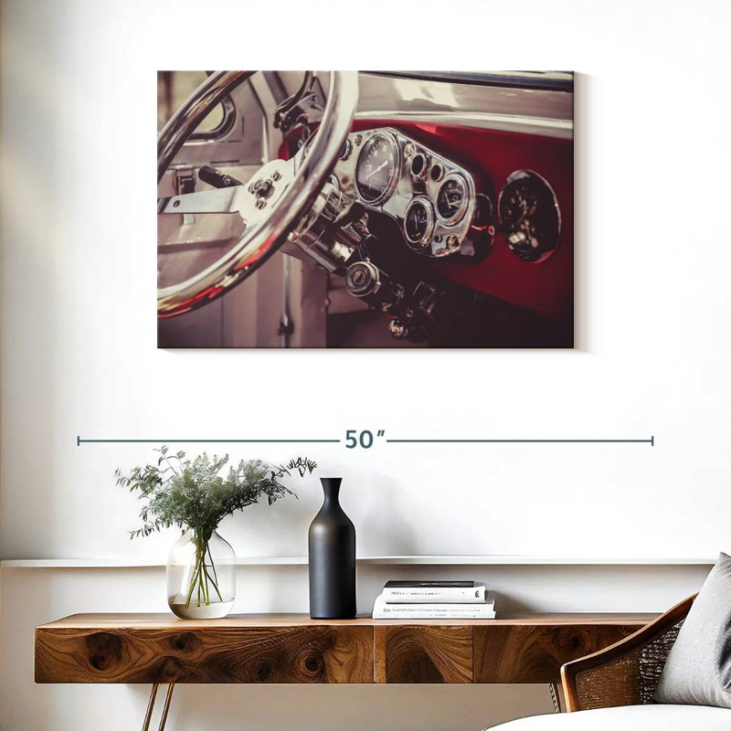 Mehar Retro Car Dashboard, 24" H x 36" W