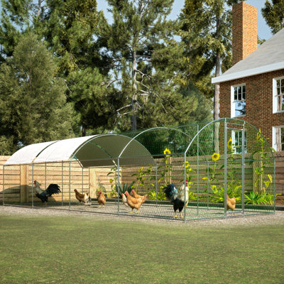 26'x9'x6'Large Metal Chicken Coop