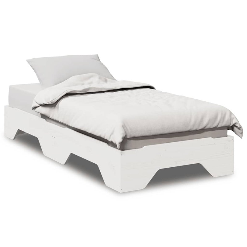 Solid Wood Bed, European Single (90 x 200 cm)