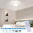 Alcivar Plastic LED Flush Mount