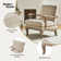 Amilio 28" W Polyester Armchair with Solid Wood Legs