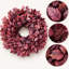 Couronne de feuilles d'hibiscus artificielles de 66 cm avec baies pour la décoration de la porte d'entrée