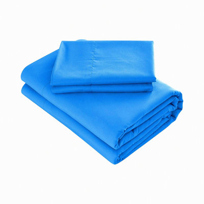 Blue Dream 4 Piece Full Size Bed Sheet Set - Deep Pocket Fitted Sheet, Flat Sheet, Pillow Cases - Soft, Breathable, Wrinkle Resistant