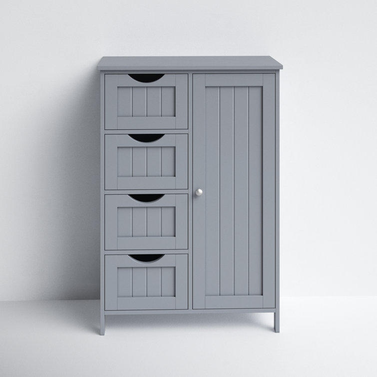 Manhattan 21.7 W x 31.9 H Cabinet Beachcrest Home Finish: Mystic Gray