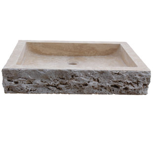 TashMart 17.5'' Stone Rectangular Bathroom Sink