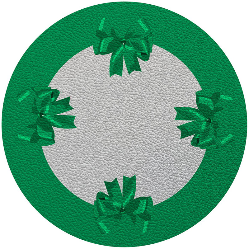 Bows 16" Vinyl Placemat, Green