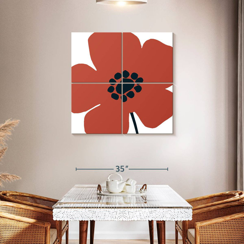Harnek Pop Art Floral IV rétro