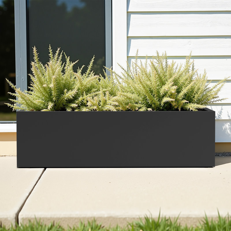 Rectangular Metal Planters for Outdoor Plants