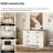 Laziza  Dresser For Bedroom With 12 Drawers, 2 In 1 Mid Century Modern Closet Storage Organizer, Chest Of Drawers With Metal Handles, Wood Dresser For Liviing Room, Hallway,-211236642