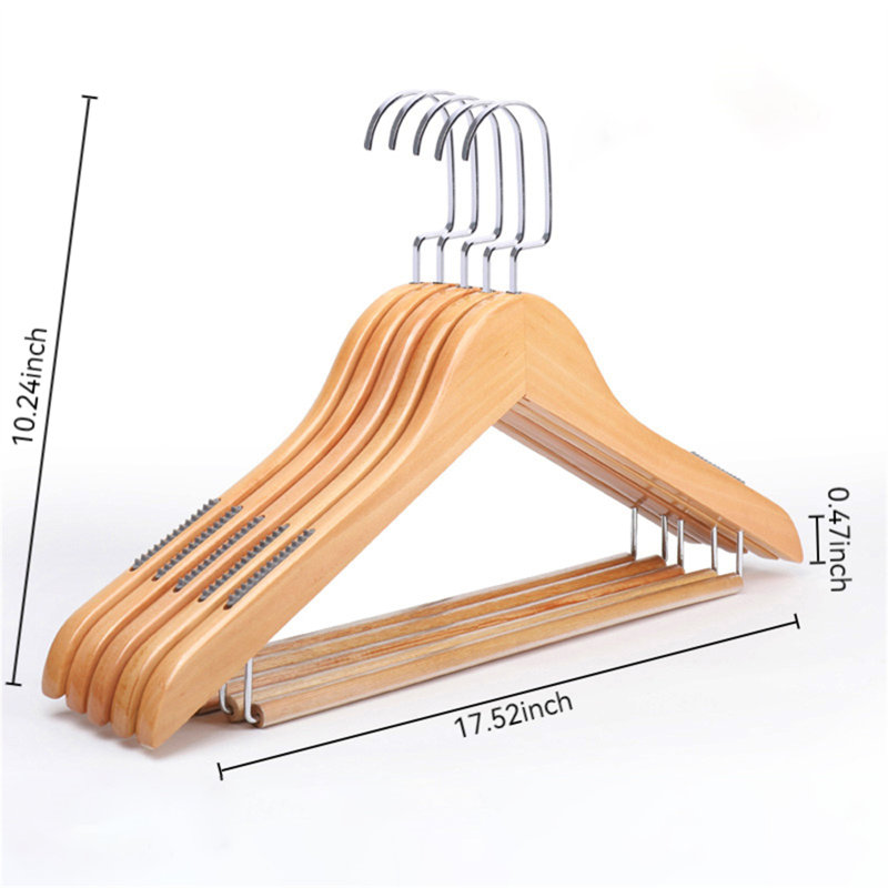Cintre de luxe en bois massif pour homme, 30