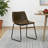 Tyrone 19 " H Faux Leather Upholstered Iron Side Chair-1327265089