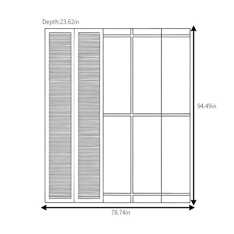 Armoire simple rétro classique