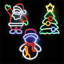 Christmas Tree LED Neon Festive Light with Stand