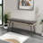 31.5in Wrought Iron Frame Shoe Storage Bench-109796049