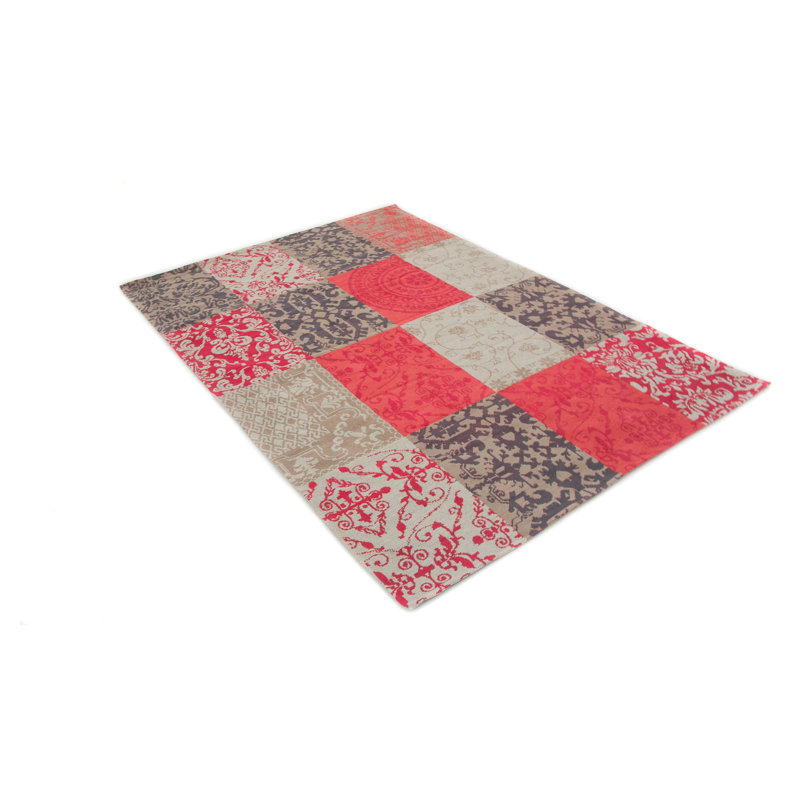 Lina Geometric Cotton Hand Woven Area Rug, Rectangle 200 x 290cm