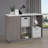 Accent Storage Cabinet in Modern Gray Finish