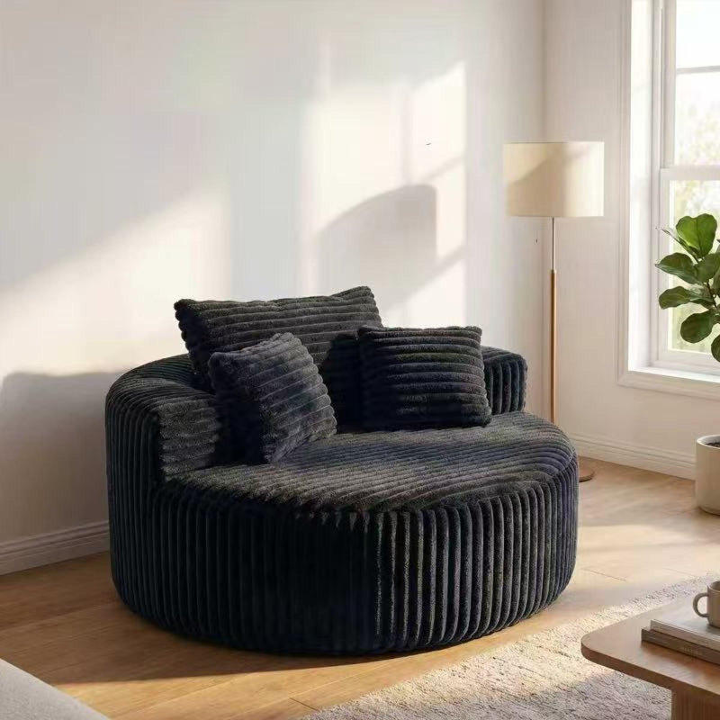 Méridienne intérieure à compression, canapé moderne en velours côtelé de 55 pouces