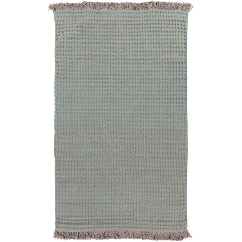 Ethelyn Flatweave Wool Oriental Indoor Rug, Rectangle 4' x 6'