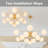 Carren 12 - Light Glass Globe Sputnik Sphere Chandelier 