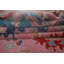 Tapis rose à motif floral indien Oushak 10 x 14