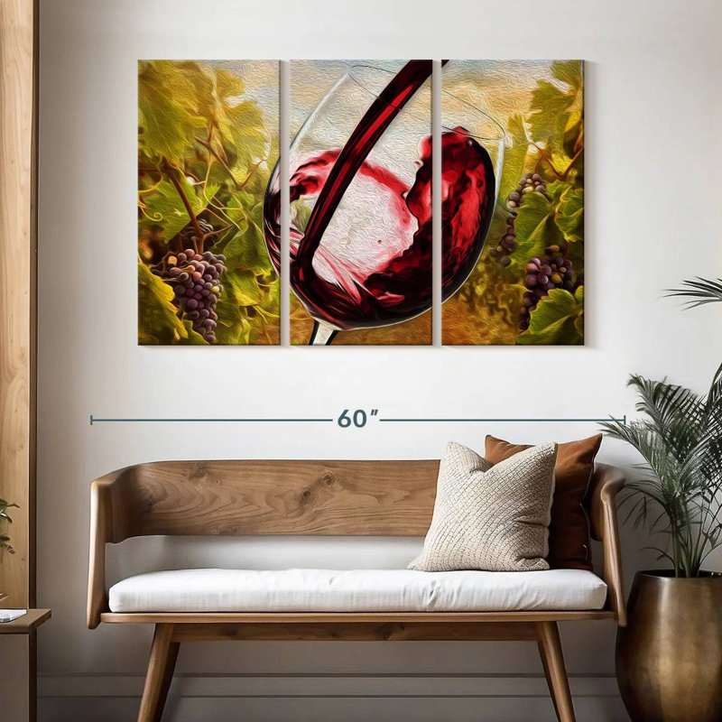 Yarlin Tuscan Vineyard, 32" H x 50" W