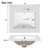 Single 20'' Bathroom Vanity With Ceramic Top-215838158