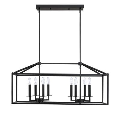 Lustre géométrique 8 lumières