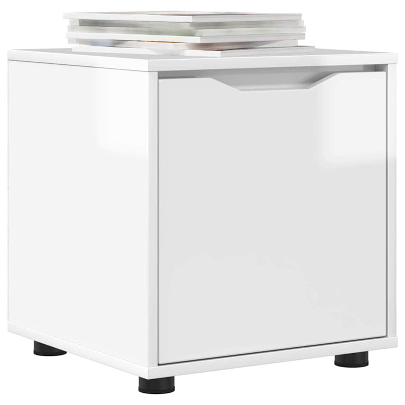 Freestanding Bathroom Cabinet, High Gloss White