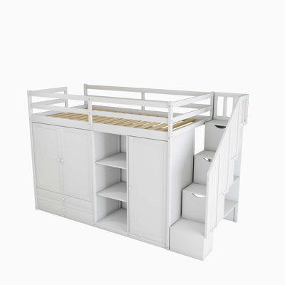 Germani Kids Twin Loft Bed with Drawers