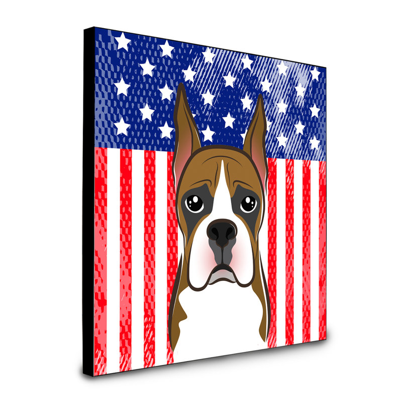 « american flag », art encadré Macomb, Boxer