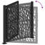Trace de porte en acier vidaXL noir 105 x 106 cm-113055236-113055234