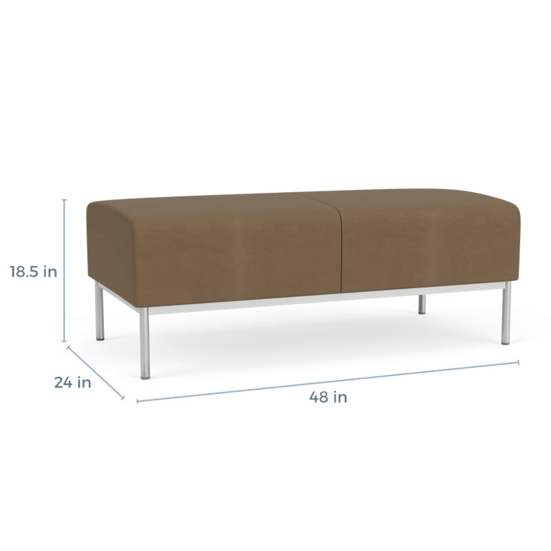 Banc de réception Darsey, Patriot Plus taupe, Argent argent