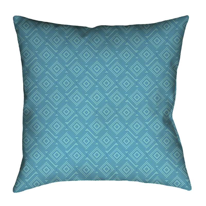 Housse de coussin Katelyn Elizabeth, 16 po x 1 po, Polyester sergé, Bleu