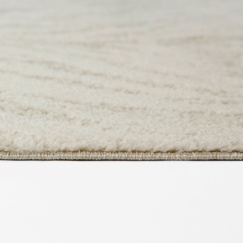 Nassos Beige/Cream Abstract Waves Area Rug, 7'10" x 10'
