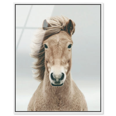 «Highland Spirit I», reproduction d'art acrylique encadrée par Notoriart, cadre blanc, H 21 po x l 17 po