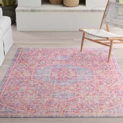 Tapis oriental lavande / fuchsia Chauncey