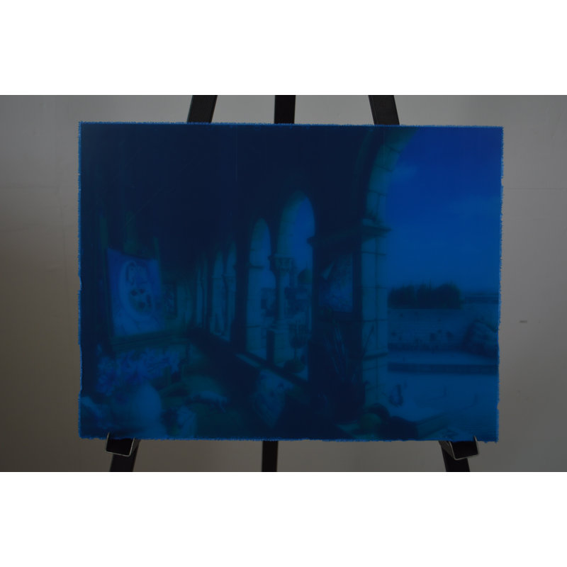 «Jérusalem» par Orlando Quevedo, H 15 po x l 20 po x P 4 po, Acrylique