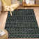 Linear Geometry Plush Area Rug – Modern Textured Accent with Non-Slip Base
