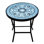Round Metal Folding Outdoor Bistro Table , 17.5'' in. W 17.5'' in. D