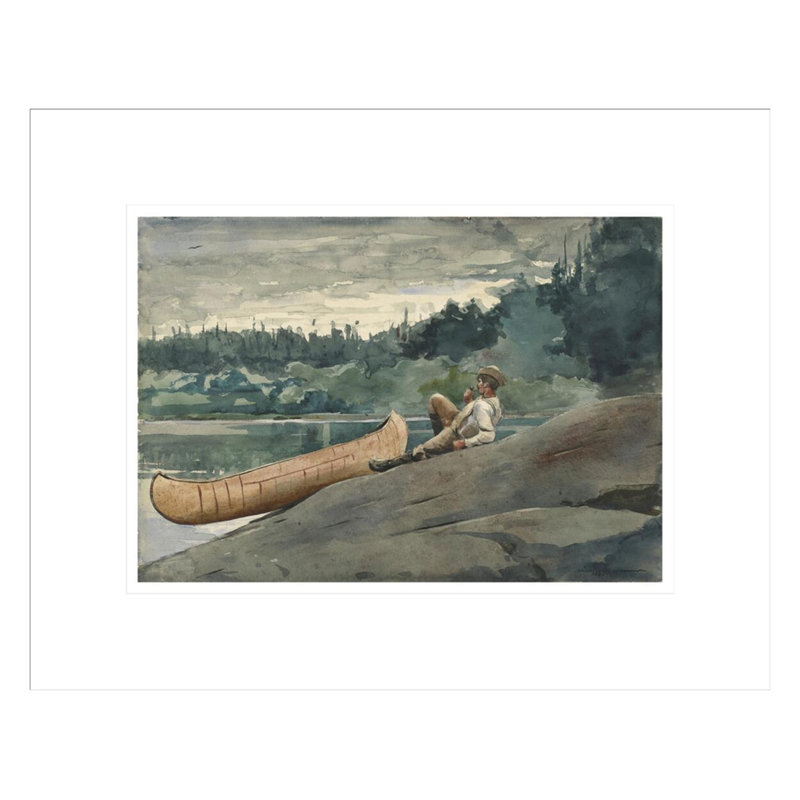 «The Guide» par Winslow Homer - Impression sur toile, H 13,41 po x l 16,75 po