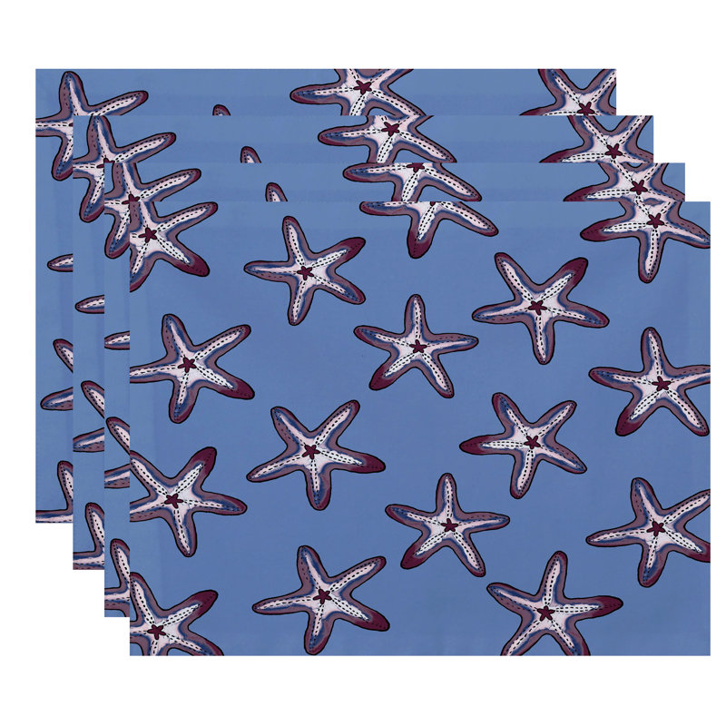 Napperon Thaney, Bleu / Mauve